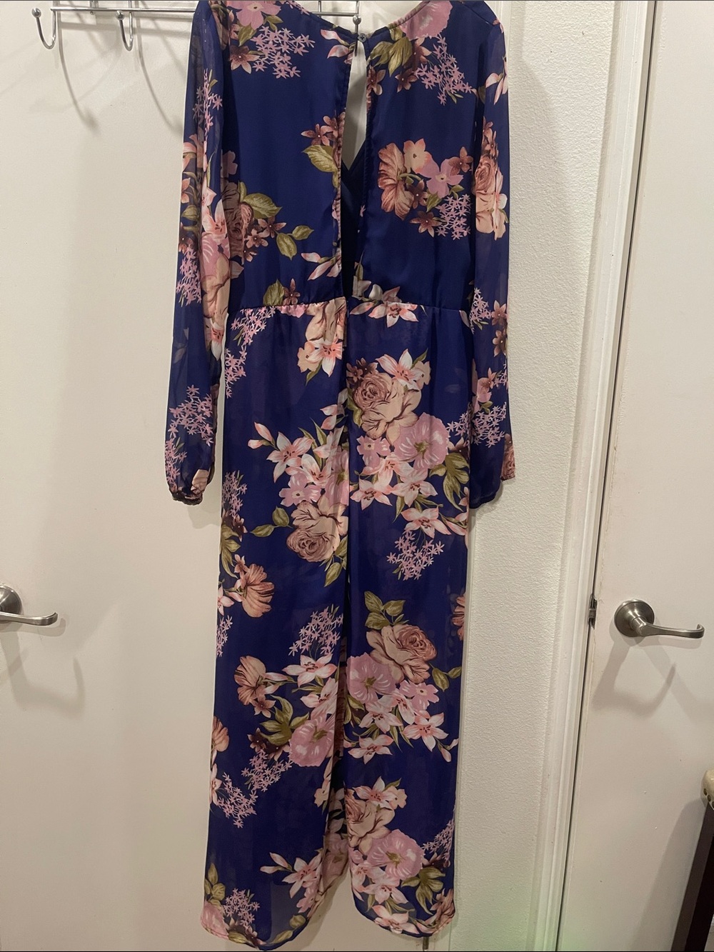 VENUS Navy Dress with Pink Floral Print - Picture 8 of 8
